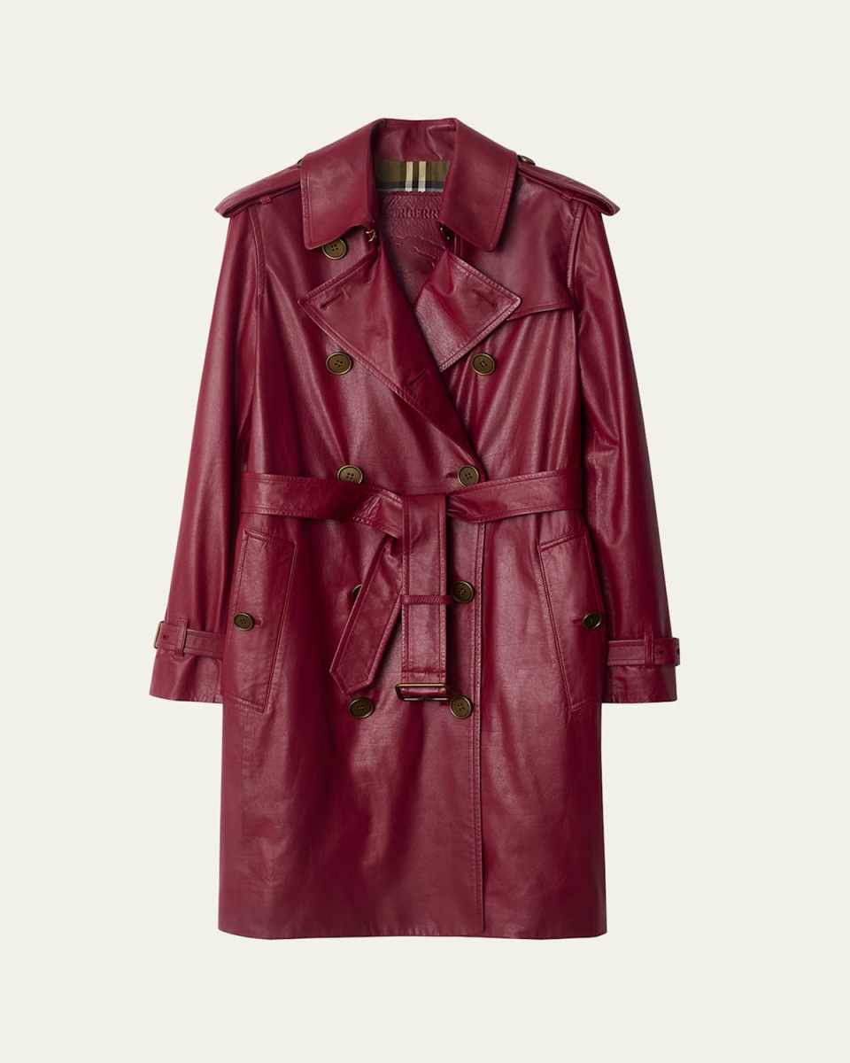 Kensington Leather Trench Coat